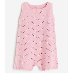 H&M Baby Girl Pointelle Knot Romper